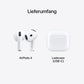 Apple AirPods 4 Kabellose Kopfhörer, Bluetooth Kopfhörer, Personalisiertes 3D Audio, Schutz vor Schweiß und Wasser, USB-C Ladecase, H2 Chip, bis zu 24 Std. Wiedergabe