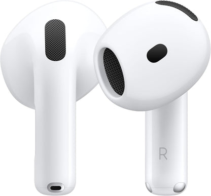 Apple AirPods 4 Kabellose Kopfhörer, Bluetooth Kopfhörer, Personalisiertes 3D Audio, Schutz vor Schweiß und Wasser, USB-C Ladecase, H2 Chip, bis zu 24 Std. Wiedergabe