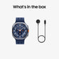 Samsung Galaxy Watch Ultra (2025) Smartwatch mit Galaxy AI, Fitness-Uhr, Marine Band, Titan-Gehäuse, Schnellbutton, Dual-GPS, 64 GB Speicher, 47 mm, LTE, Titanium Blue